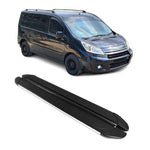 Trittbretter Seitenschweller für Citroen Jumpy 2006-2016 L1 Kurzer Schwarz Alu