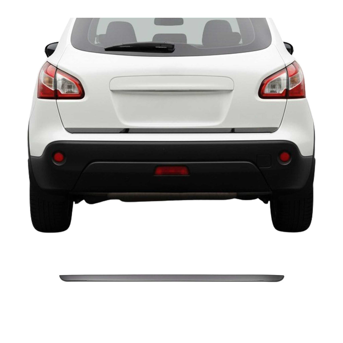 Kofferraumleiste Heckleiste für Nissan Qashqai J11 2014-2021 Edelstahl Dunkel