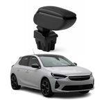 Armlehne Mittelarmlehne für Opel Corsa F 2019-2026 PU-Leder ABS Schwarz