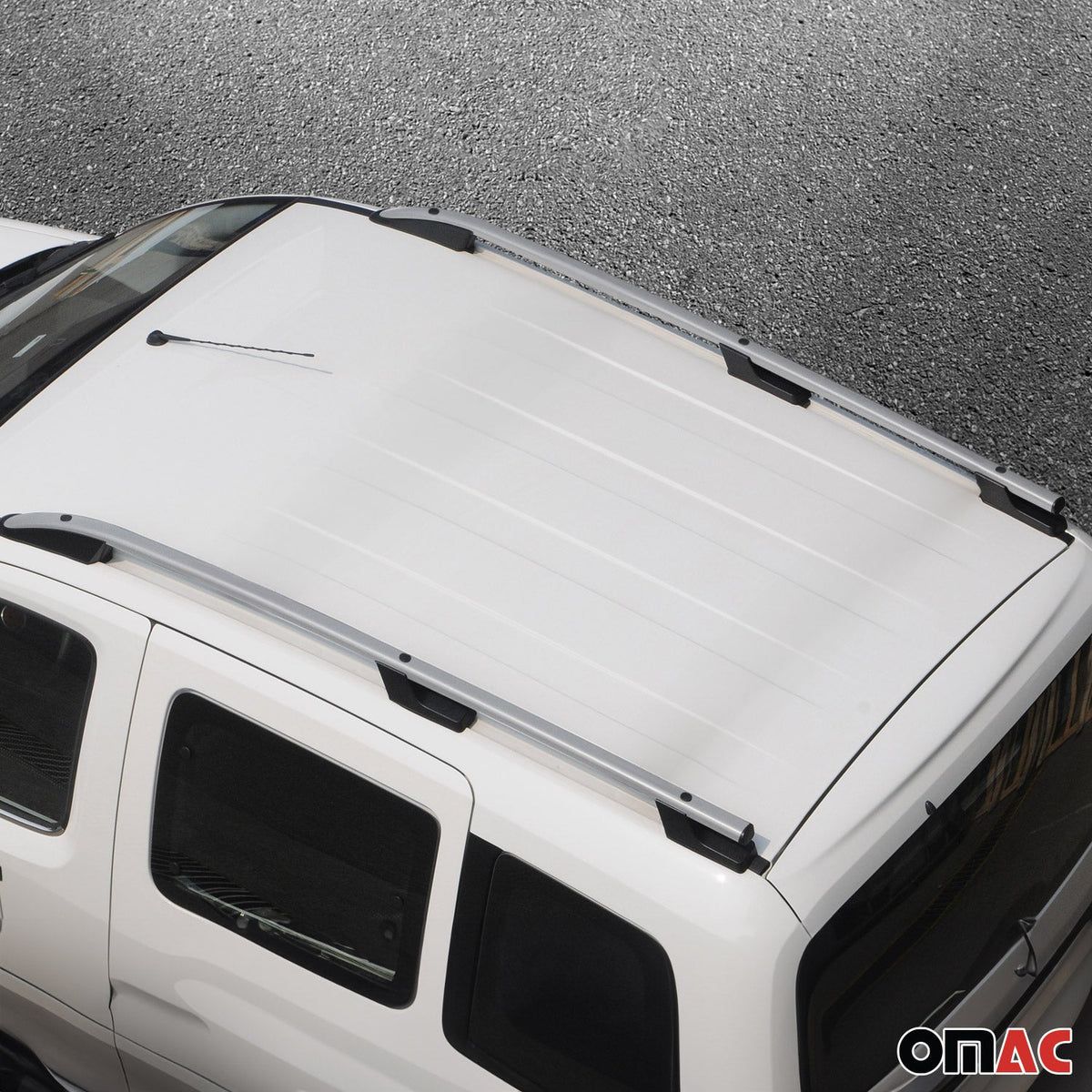 Aluminium Dachreling Querträger für Mitsubishi L200 2019-2026 Silber 2x