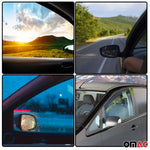 Windabweiser Regenabweiser für Citroen C-Elysee 2012-2022 Dunkel Acryl 2tlg
