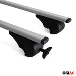 Dachträger Grundträger für Audi A6 C7 Allroad 2012-2018 75kg Stahl Silber 2 tlg