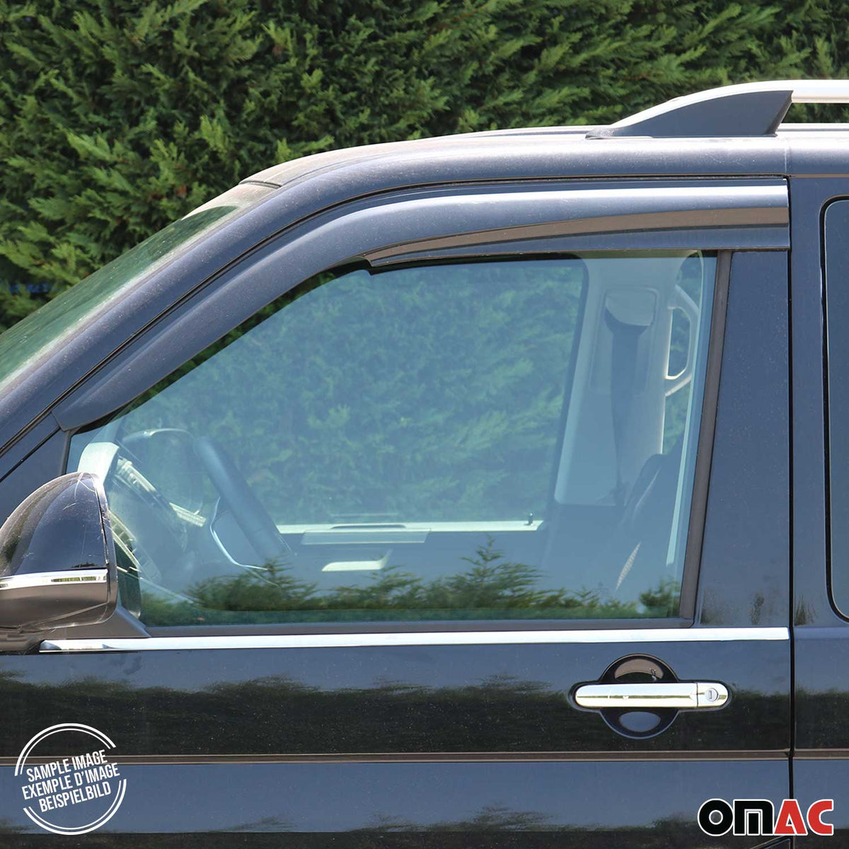 Windabweiser Regenabweiser für Fiat Ducato 2006-2014 Kunststoff Schwarz 2x