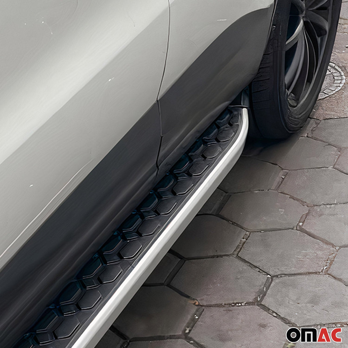 Trittbretter Seitenschweller für Renault Captur 2013-2019 Edelstahl Schwarz Grau