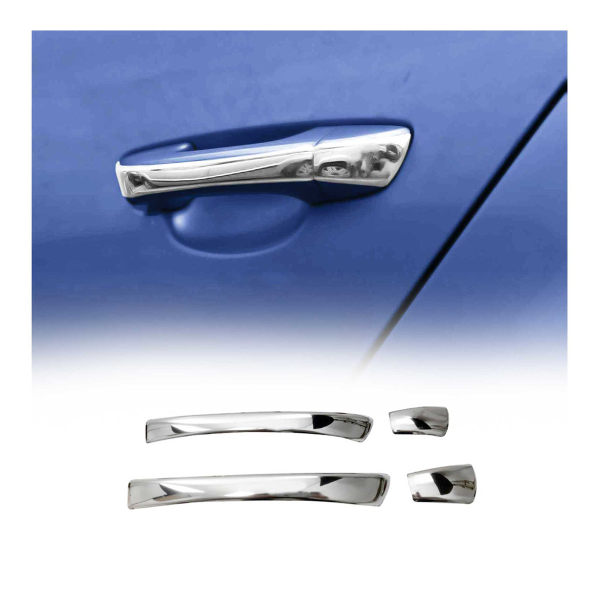 Türgriff Blende Chrom für VW Scirocco 2008-2017 2-Tür Edelstahl 4x
