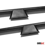 Dachreling Dachgepäckträger für VW Caddy Maxi 2015-2020 L2 Langer  Alu Schwarz