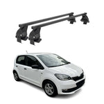 Menabo Dachträger Grundtäger für Skoda Citigo 2011-2019 5tür 50kg Stahl Schwarz