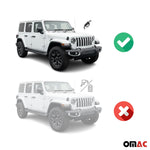OMAC Gummimatten Fußmatten für Jeep Wrangler 2018-2026 TPE Schwarz 4tlg