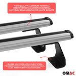 2x Dachträger + Leiterhalter Set für VW T7 Multivan 2021-2026 Silber