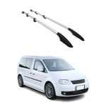 Dachreling Dachgepäckträger für VW Caddy Maxi 2015-2020 L2 Langer Alu Grau
