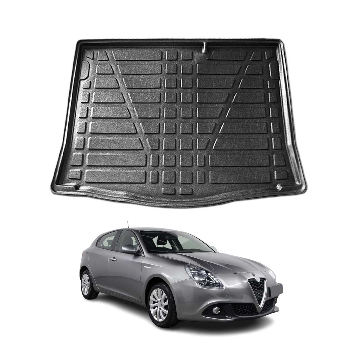 Kofferraumwanne Laderaumwanne für Alfa Romeo Giulietta (940) 2010-2020 Gummi TPE