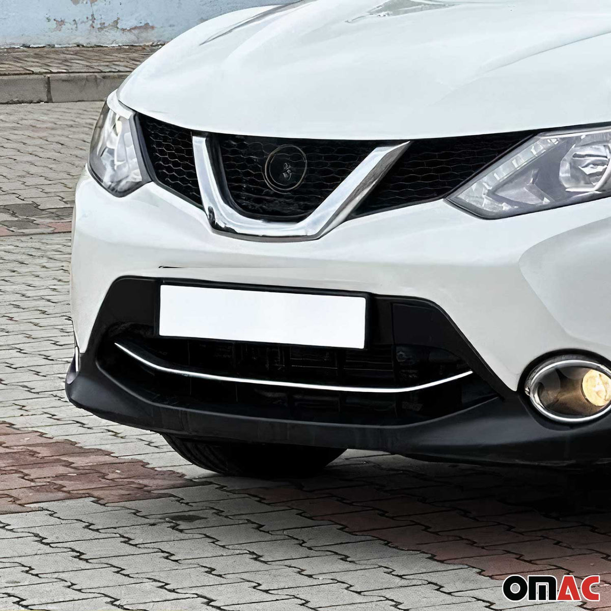 Kühlergrill Leisten Grillleisten für Nissan Qashqai J11 2014-17 Edelstahl Chrom Namma Markt