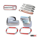 Blinkerrahmen Signalblende Rahmen Satz für VW Caddy 2003-2009 Chrom ABS 13x