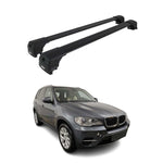 Dachträger Gepäckträger für BMW X5 E70 2006-2013 ABE Grundträger Alu Schwarz