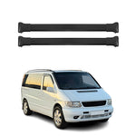 Dachträger Grundtäger für Mercedes Vito W638 1996-2003 75kg Alu Schwarz 2 tlg Namma Markt