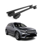 Dachträger Grundtäger für Mercedes GLC X253 2015-2022 75kg Alu Schwarz 2 tlg