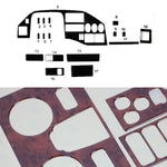 Innenraum Dekor Cockpit für Mercedes Sprinter W901 902 903 Wurzelholz Optik 24x