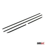Seitentürleiste Türschutzleiste für Nissan X-Trail 2014-2021 Alu Schwarz 4x