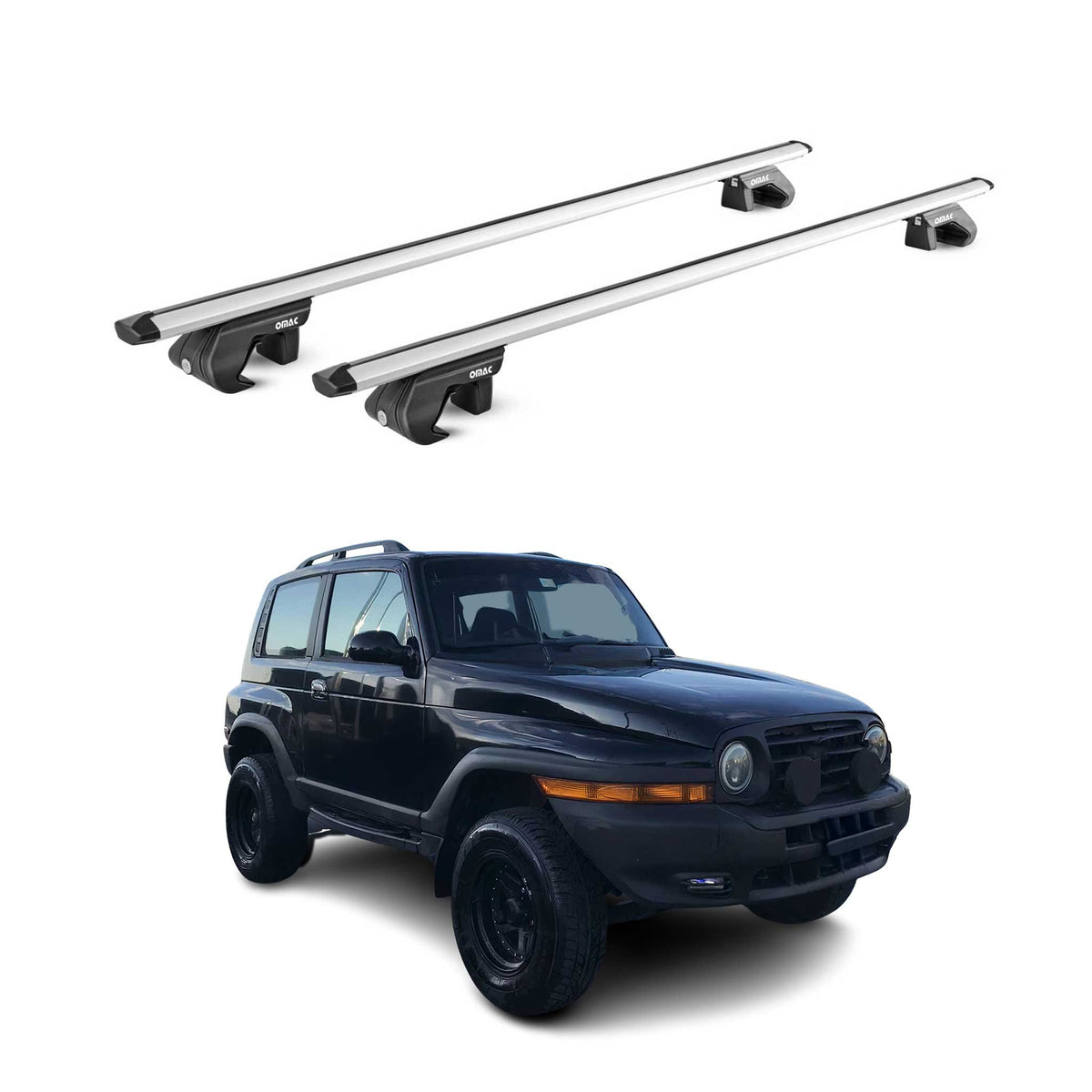 Dachträger Grundtäger für SsangYong Korando 1996-2006 3 tür 90kg Alu Grau 2x ABE