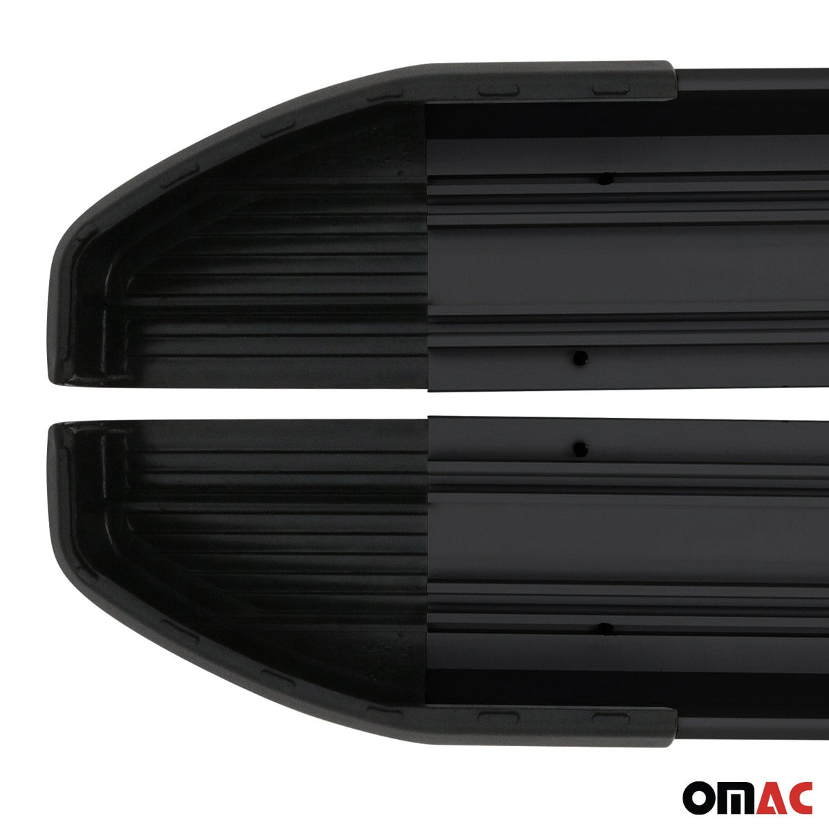 Alu Seitenschweller Trittbretter für Nissan Qashqai +2 NJ10 2008-2013 Schwarz 2x