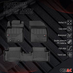 OMAC Gummi Fußmatten für Toyota Auris 2006-2013 Premium TPE Automatten 3tlg