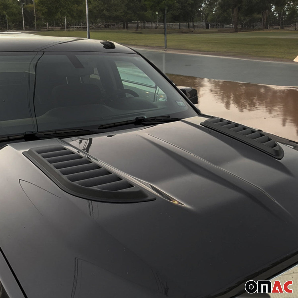 Haubenhutzen Motorhaube Lüftung für Jeep Renegade 2015-2025 ABS Schwarz 2tlg