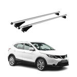 Menabo Dachträger für Nissan Qashqai J11 2014-2017 Pre-FL 75kg Alu Silber 2x