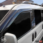 Windabweiser Regenabweiser für Ford Tourneo Courier 2014-2023 Acryl Schwarz 2x