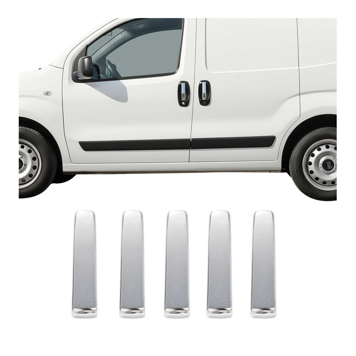 Chrom Türgriff Blende für Citroen Nemo 2008-2021 5-Tür Edelstahl 5tlg