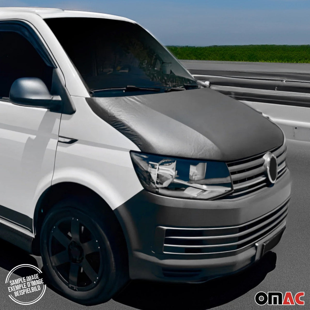Haubenbra Bonnet Bra Steinschlagschutz für Citroen Jumpy 2016-2026 Schwarz 1tlg