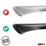 4x Windabweiser Regenabweiser für Audi Q7 4LB 2006-2015 Acryl Dunkel