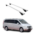 Dachträger Grundträger für Mercedes Viano W639 2003-2014 75kg Stahl Silber 2 tlg
