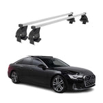 Menabo Dachträger Grundtäger für Audi A6 C8 Limo 2018-2025 50kg Stahl Silber 2x