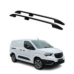 Dachreling Dachgepäckträger für Opel Combo E 2019-2024 L2 Langer RS Alu Schwarz