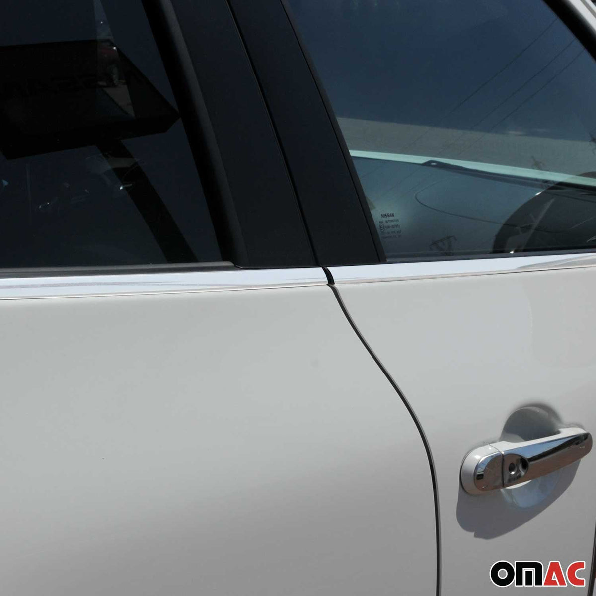 Fensterleisten Zierleisten für Nissan Juke 2010-2020 Edelstahl Chrom 4tlg