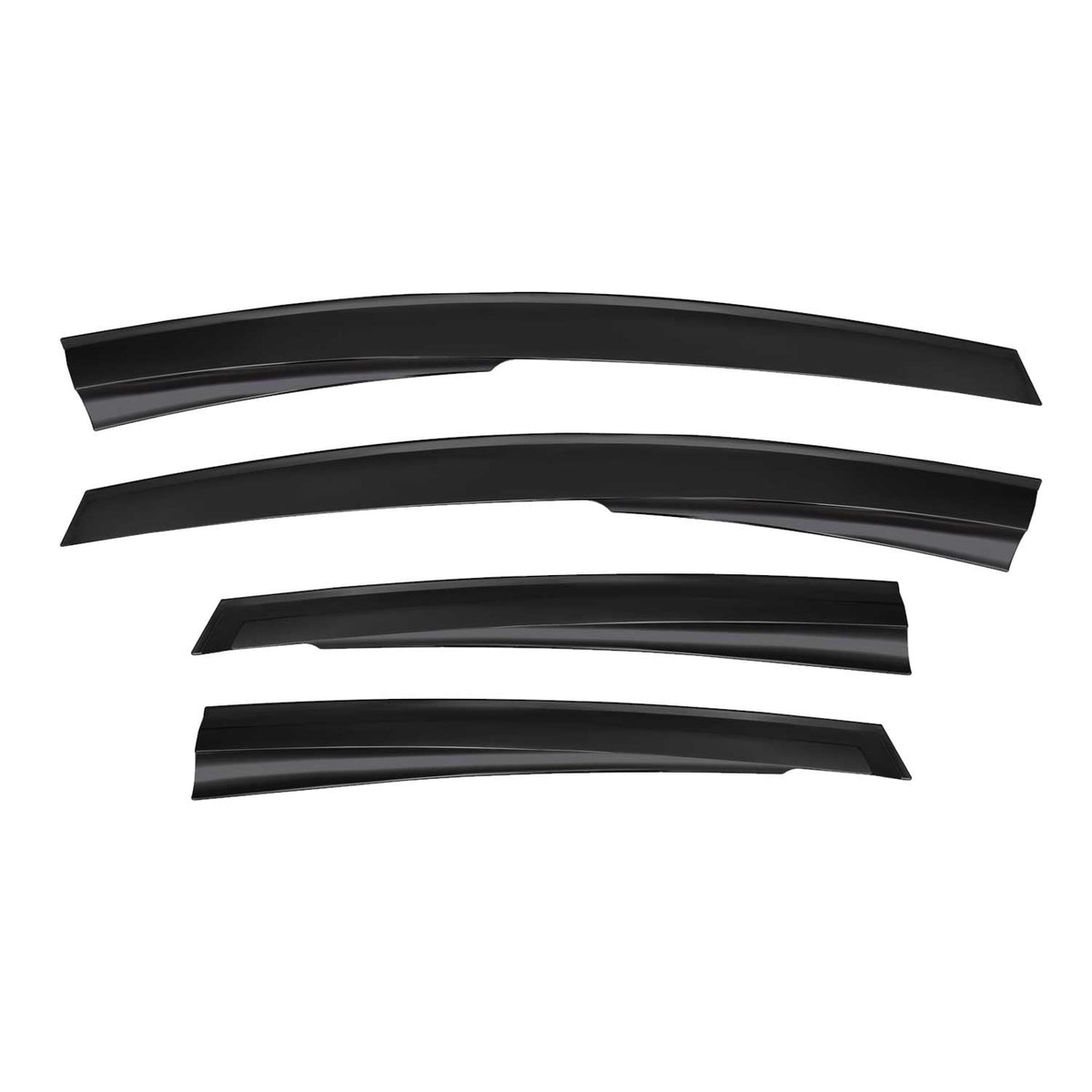 4x Windabweiser Regenabweiser für Ford Fiesta Schrägheck 2008-2017 5tür Dunkel