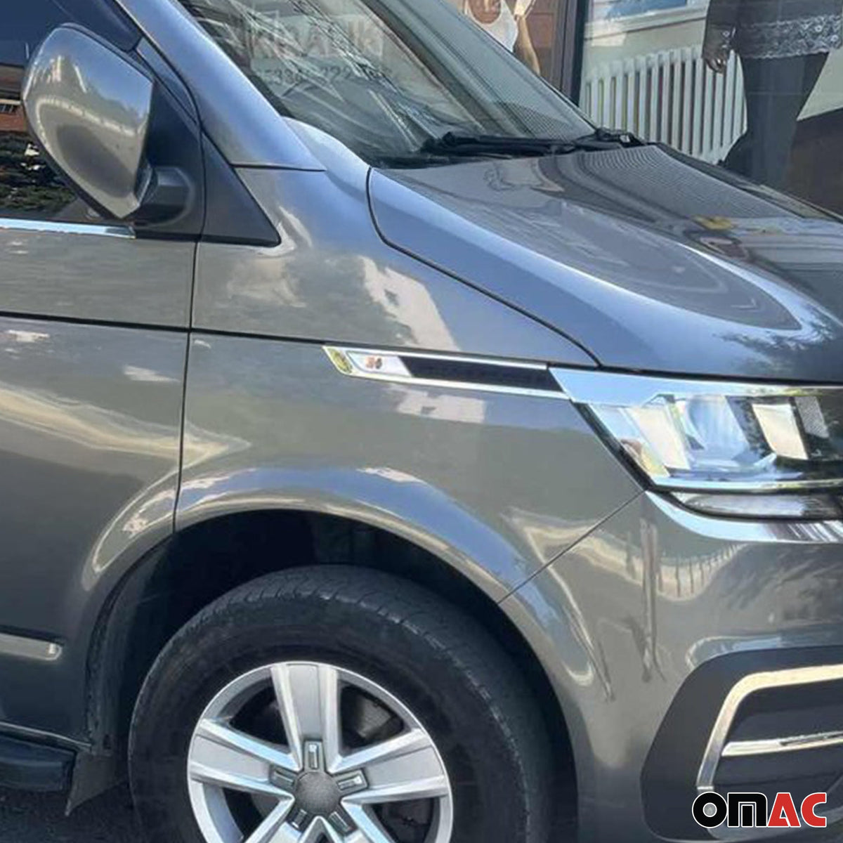 Blinkerrahmen Signalblende Blinker für VW T6.1 Transporter 2019-2024 Edelstahl