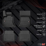 OMAC Gummi Fußmatten für BMW 5er Gran Turismo F07 2009-2017 Premium TPE 4x