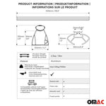 Menabo Dachträger Grundträger für Seat Tarraco 2018-2024 Alu Schwarz 2tlg