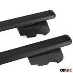 Dachträger Gepäckträger für Genesis GV80 2020-2023 ABE Aluminium Schwarz 2x