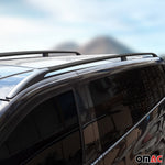 Dachreling Dachgepäckträger für Renault Kangoo 2008-2021 Kurzer Alu Schwarz