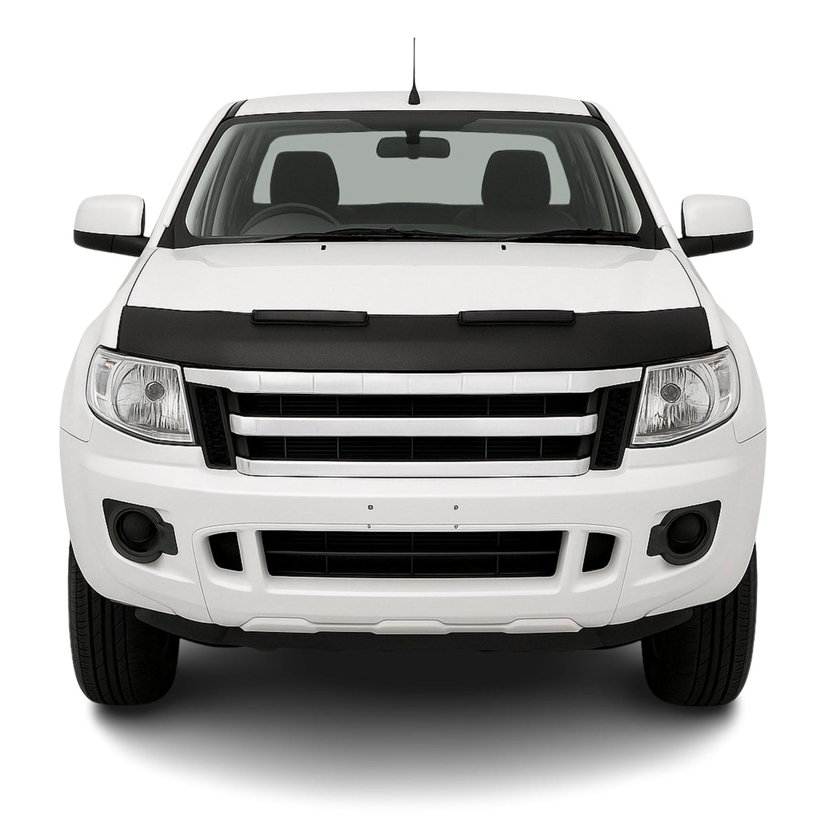 Haubenbra Steinschlagschutz Bonnet Bra für Ford Ranger 2009-2012 Schwarz Halb