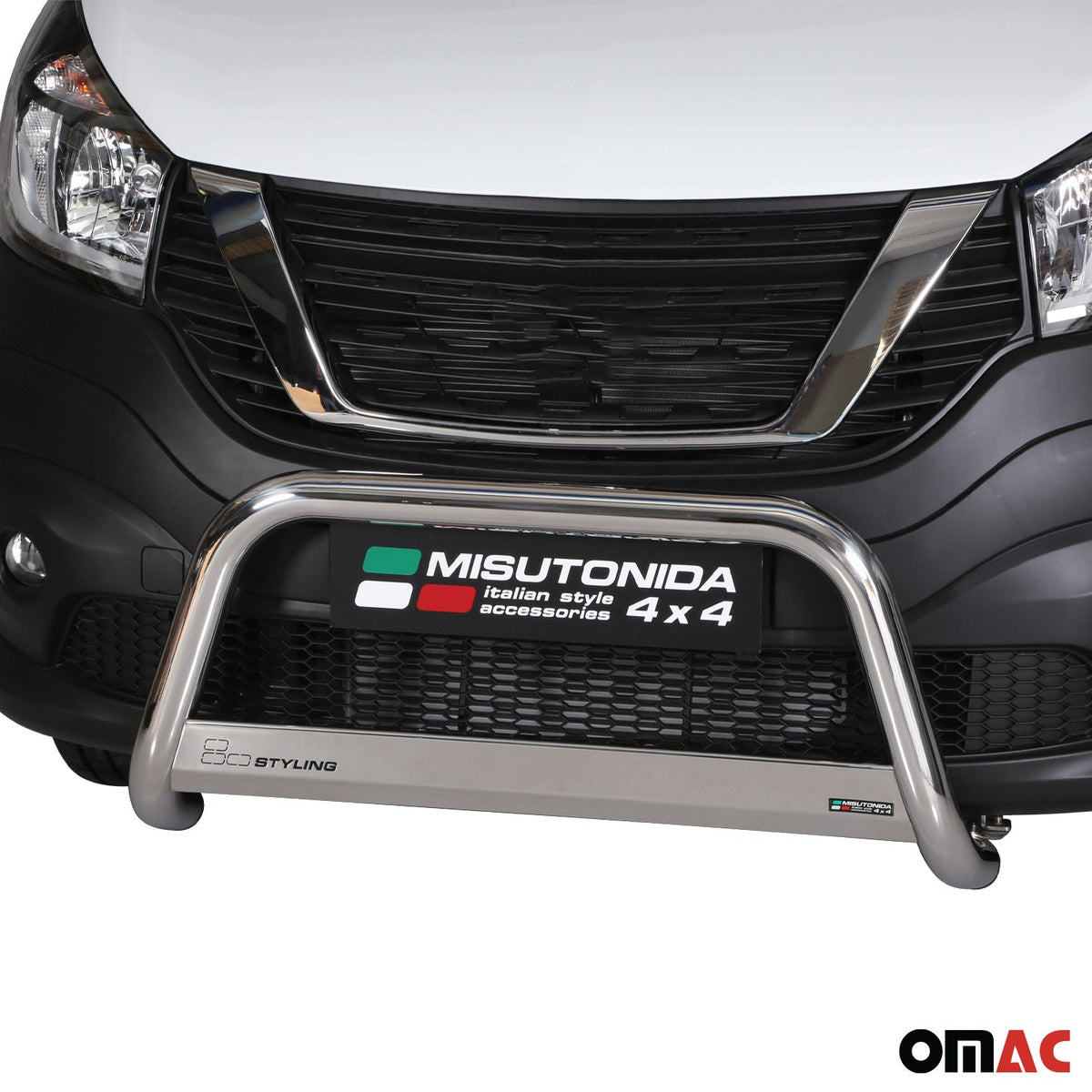 Frontbügel Frontschutzbügel für Nissan NV300 2016-2021 ø63mm Stahl Silber Schutz