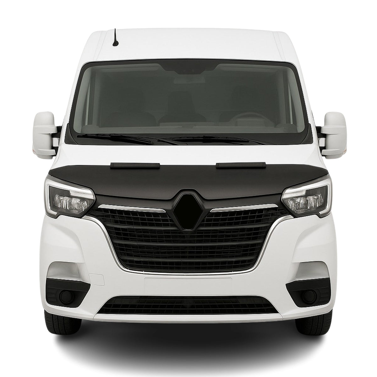 Haubenbra Steinschlagschutz Bonnet Bra für Renault Master 2019-2023 Schwarz Halb