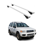 Dachträger Grundträger für Nissan Pathfinder 1996-2004 75kg Stahl Silber 2 tlg