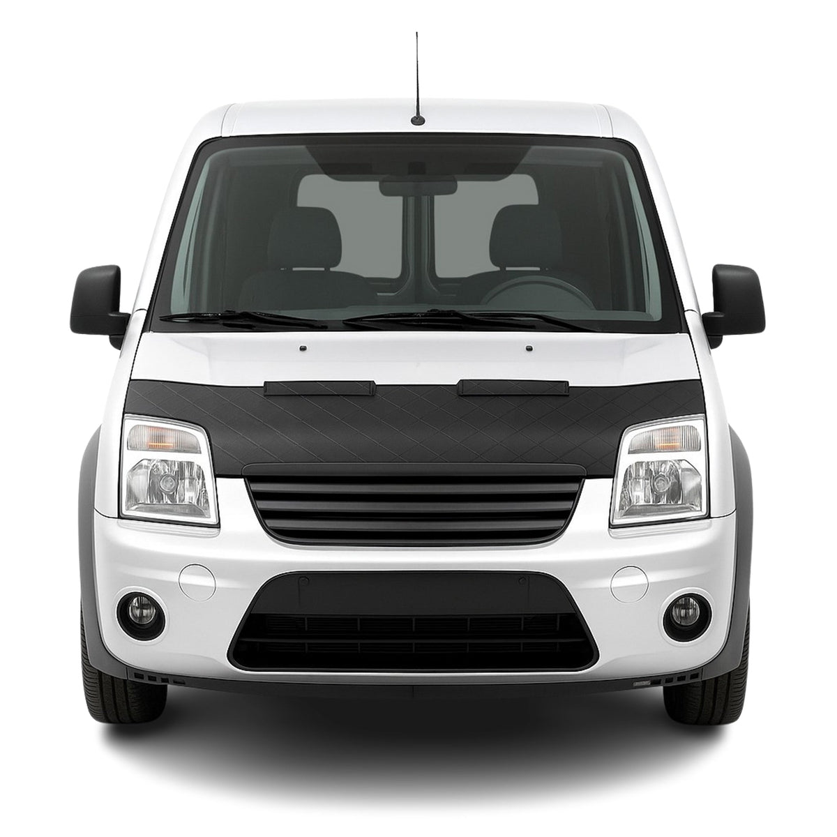 Haubenbra Steinschlagschutz Bonnet Bra für Ford Connect 2002-2014 Schwarz Halb