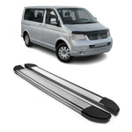 Alu Seitenschweller Trittbretter für VW Transporter T5 2003-2015 Kurzer Silber