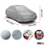 Auto Schutzhülle Vollgarage Autoabdeckung Universal Grau 415x170x140