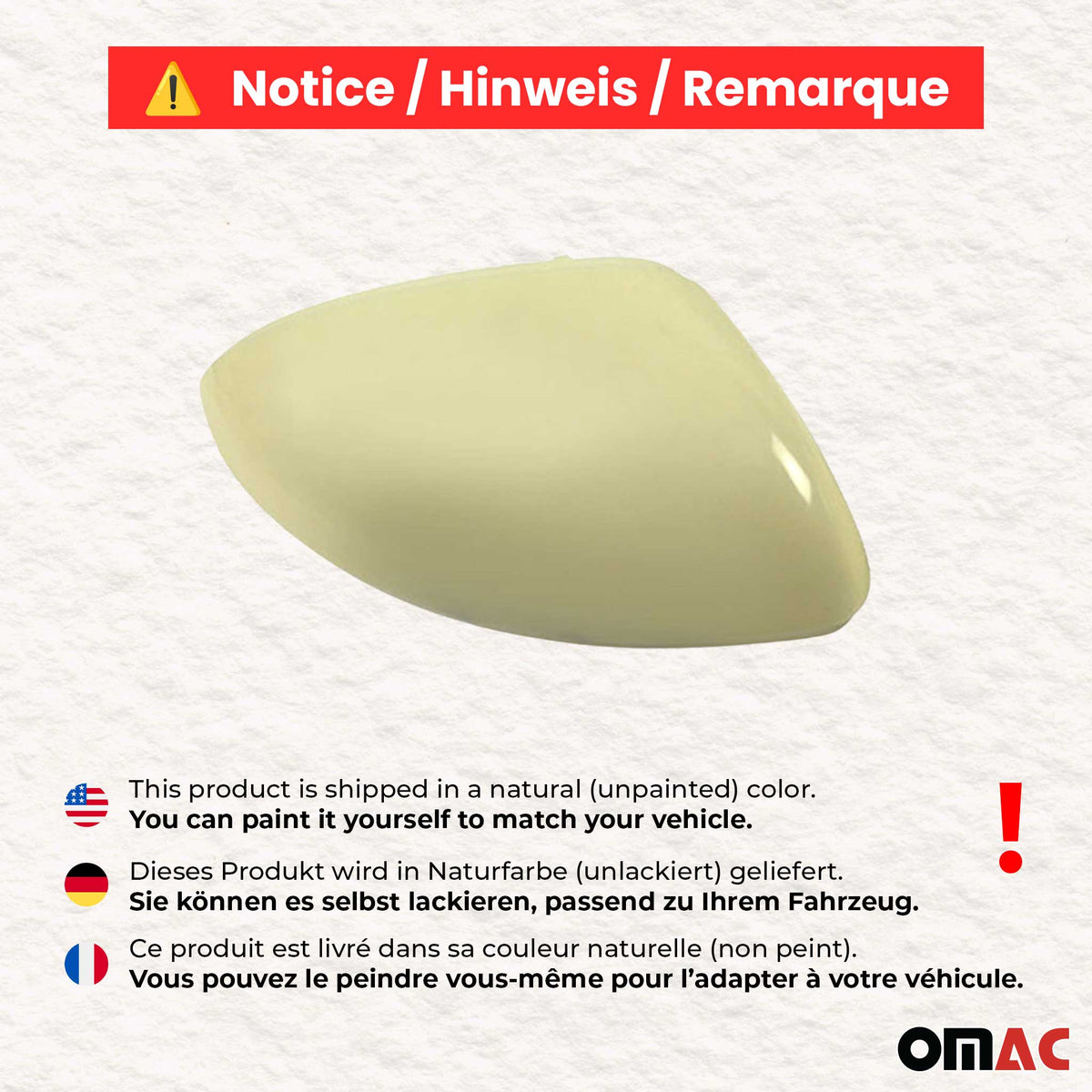 Spiegelabdeckung für Renault Megane 2016-2022 Links ABS Lackierbar 1x