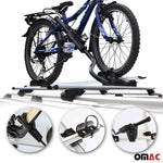 Dachträger + Fahrradträger Satz für Dacia Dokker 2012-2021 Aluminium Silber 3tlg